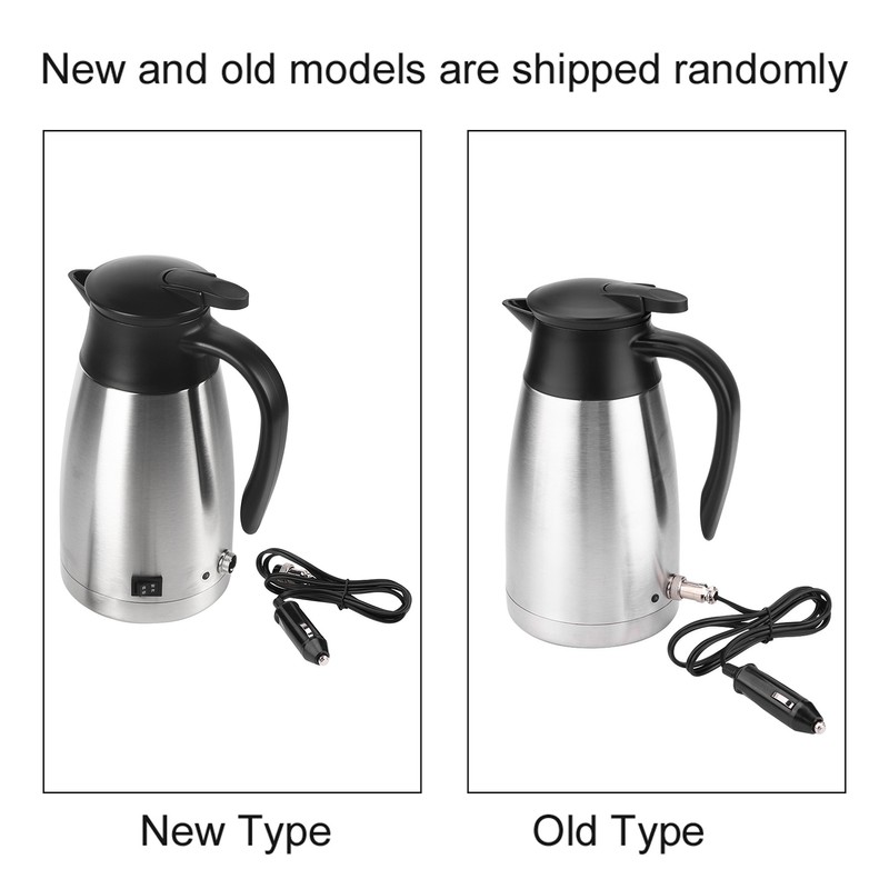 1000ML 12V/24V Stainless Steel Electric in car Kettle Travel Thermoses