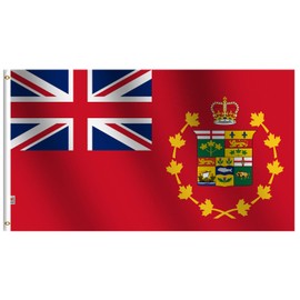 Rhungift Old Antique Canadian Provinces Royal RED Ensign Flag 1870-1922 2X3 Ft Flag Banner Coated Nylon Spinning, 30x24inch Outdoor/Indoor Flags Distinctive Canadian Flag