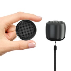 SEVENKA 2 Mini Speakers, 3W Portable Small Wireless Speaker with Lanyard, Water Resistant, Wireless Stereo Pairing, 1oz Lightweight Rechargeable Metal Mini Bluetooth Speaker for Phone, Tablet, Camping