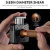 Stainless Steel Cigar Cutter Multifunctional Cigar Cutter with V-shaped Blade