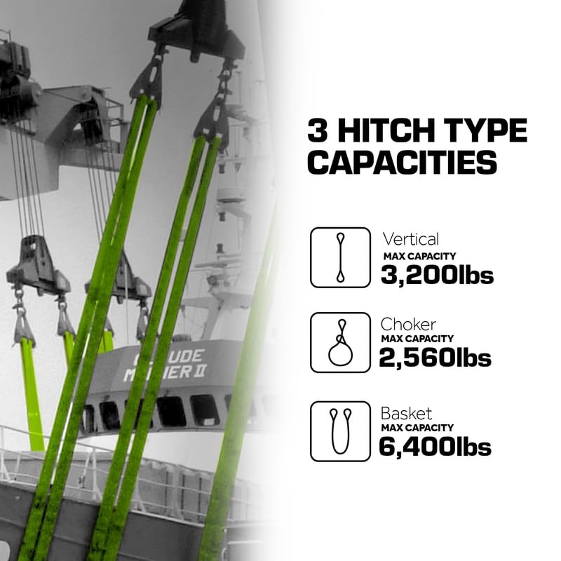 Lifting Sling Heavy Duty 1" x 4' Twisted Eye Lifting