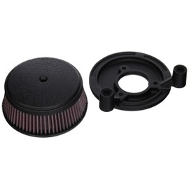 Arlen Ness 18-325 Black Big Sucker Stage I Air Filter Kit with Cover