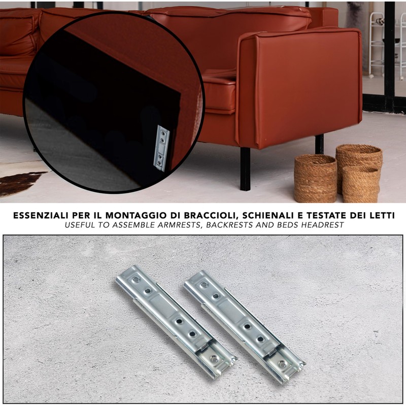 IPEA Concealed Wall Brackets for Concealed Headboard Panels - Fixing