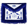 Fringed Master Mason Working Tools Masonic Apron - [Blue &
