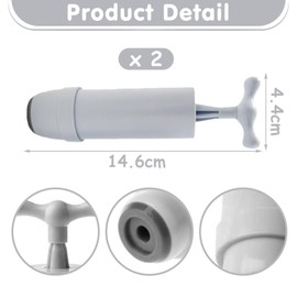 BIFHIG 2 Pezzi di Pompe di Aria Manuale, Cibo Vuoto Pompe di Aria, Vuoto Cilindri di Compressione, Bagagli Compressione Accessori, Adatto per Fresco-Keeping Borse E Borse di Stoccaggio.