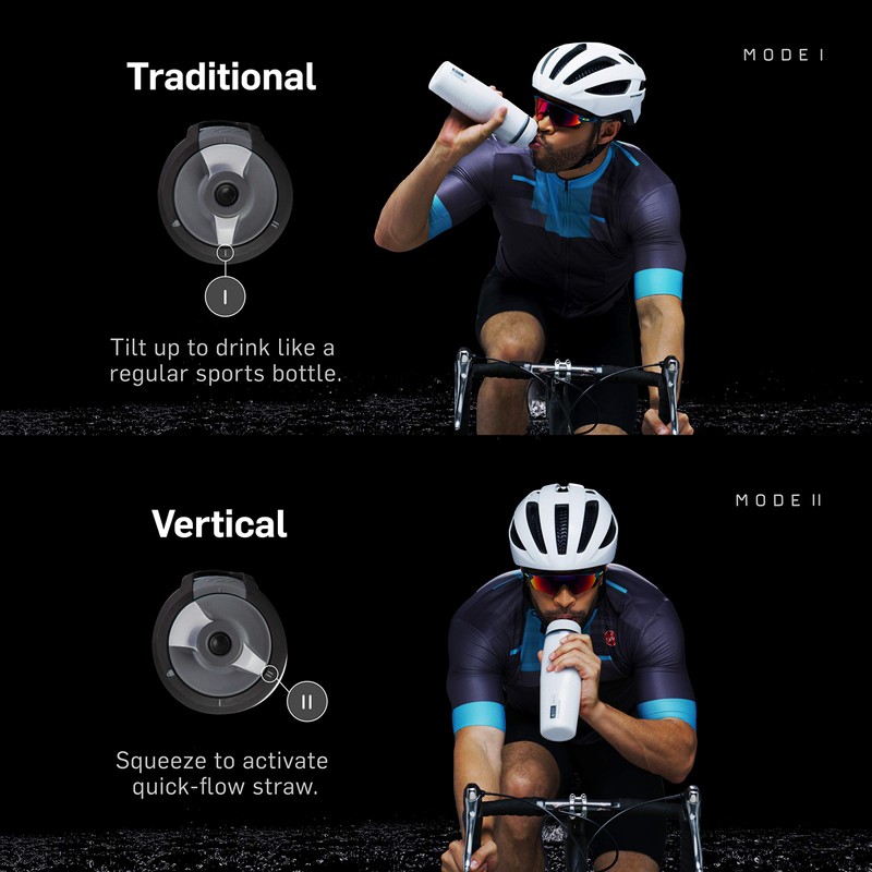 BlenderBottle Halex Squeeze Drinking Bottle for Cycling & Sport, BPA