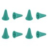 8pcs Knitting Needle Stoppers, Green Large Silicone Knitting Needle Point