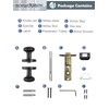 SORWDUERM Oil Rubbed Bronze Knobs Passage Door Knobs Interior Door