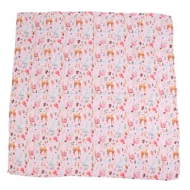 Baby Swaddle Blanket Bamboo Fiber Cotton Cute Patterns Infant Bath Breastfeeding TowelBaby Blanket