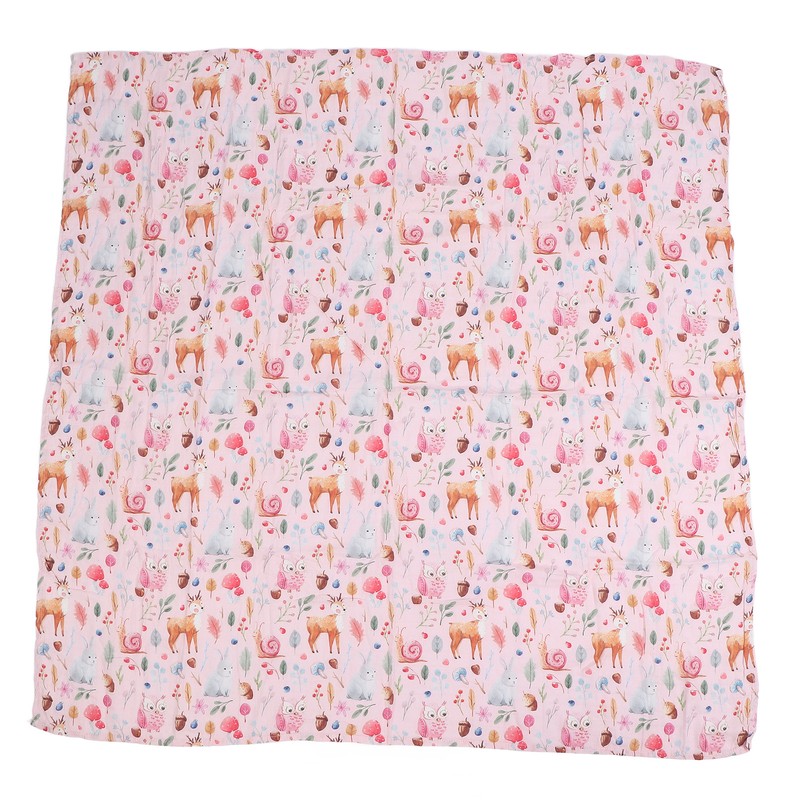 Baby Swaddle Blanket Bamboo Fiber Cotton Cute Patterns Infant Bath