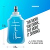 Hastarah - Botella de agua flexible de silicona, 8.5 onzas