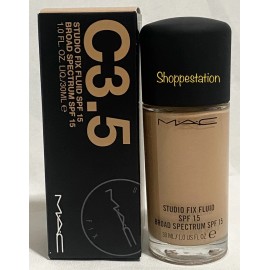 MAC Studio Fix Fluid Foundation SPF15 C3.5 LIGHT PEACH 30ml / 1oz