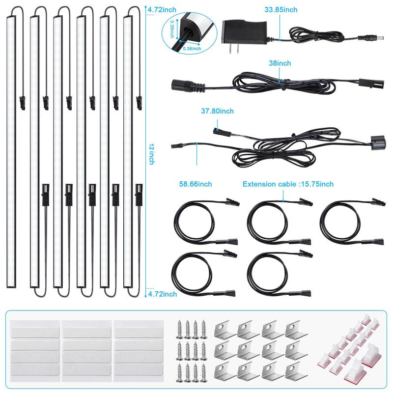 JUSJUBR Gun Safe Light Kit - Door Activated Safe Lights,