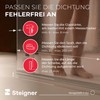 Steigner shower gasket, glass thickness 3.5/4/5 mm, straight, PVC (polyvinyl