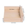logyues Square Wood Furniture Lifters Solid Wood Bed Riser 3cm