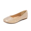 DREAM PAIRS Girl's Mary Jane Ballerina Flat Shoes Muy-Shine Gold