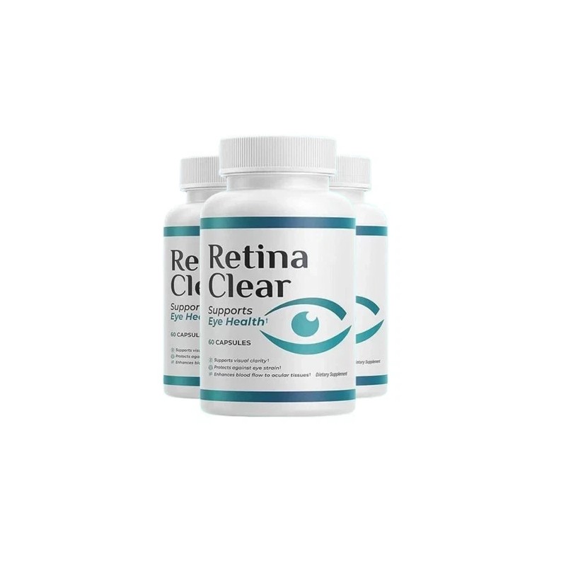 Retina Clear 3-Pack Retina Clear Capsules, RetinaClear Supports Eye Health