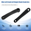 KooingTech bikess Crank Arm, 170mm Single Speed Left Hand Crank,