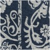 RUGGABLE Washable Area Rug – Delphina Navy Blue 2x3, Stain-Resistant,