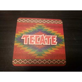 Tecate Beer Coaster - 2001 Cervesas Mexicanos Imported Beer Llego Para Quedarse