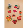 Danica Jubilee Coaster Set of 4 - Assorted Fruit Design,