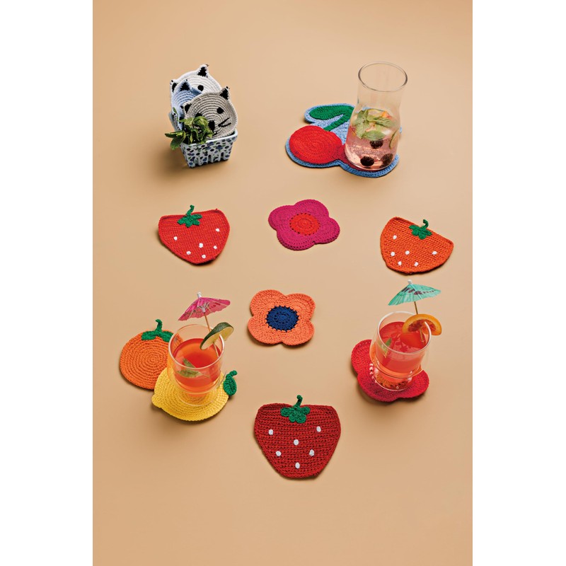 Danica Jubilee Coaster Set of 4 - Assorted Fruit Design,