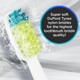 Voom Sonic - Go 1 Replacement Heads | Replacement Brushes | Advanced Bristle Technology| Soft DuPont Nylon Bristles | Oral Care, 4 Count (Pack of 1)