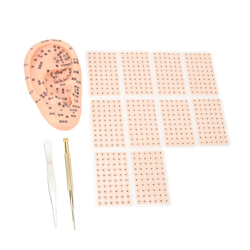 600Pcs Acupressure Ear Beads Massage Acupoint Pressure Stimulation Paste Ear