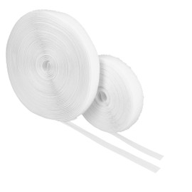 mumbi Velcro Tape for Sewing, Velcro Consisting of Hook and Fleece for Sewing, Velcro 20 mm x 10 m, White