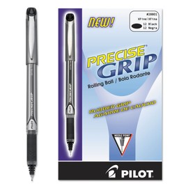 Pilot Precise Grip Extra-Fine Capped Rolling Ball Pens