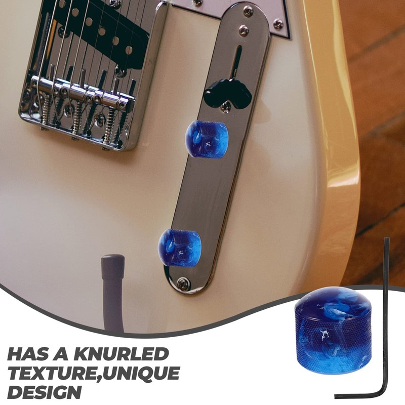 Artibetter 3pcs Guitar Knobs Guitar Speed Control Knobs Volume Tone