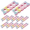 SAFIGLE 30Pcs Manicure Toe Separators Gradient Heart Shape Soft Nail