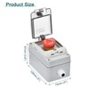 sourcing map IP67 Push Button Box ABS E Stop Button