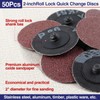 SPEEDWOX #80 50pcs Roll Lock Sanding Disc Roll Lock Disc