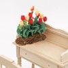 1:12 Miniature Dollhouse Flower Tulip Decoration Garden Room Decor Accessory