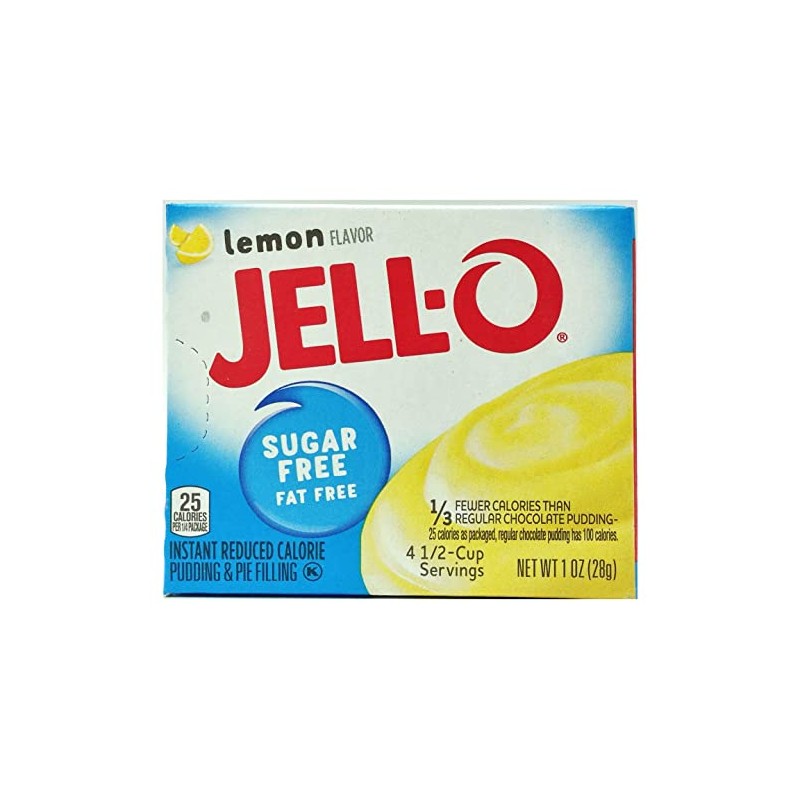Jell-O Lemon Sugar Free Pudding & Pie Filling 28g