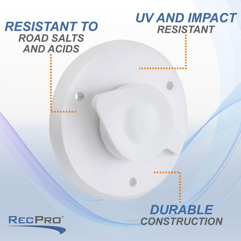 RecPro RV Cable TV Plate | Coaxial Cable Connector |