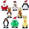 Toyvian 8 Pieces Children's Wind-Up Toy Wind Up Penguin Reindeer