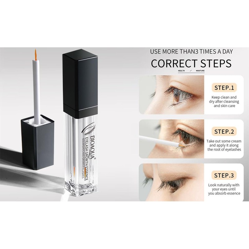BIOAQUA Eyebrow Eyelash Hairline Beard Lengthening Liquid Soft Brush Thickness