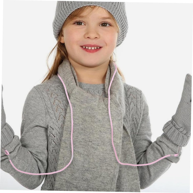 KOMBIUDA 5pcs Mitten Clips for Toddlers Elastic String Holders for