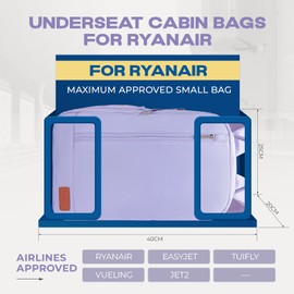 VMIKIV for Ryanair Cabin Bags 40x20x25 Underseat Carry On Backpack,Small Travel Backpack Cabin Size Hand Luggage Bag,Under Seat Cabin Bag Backpack