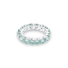 Helonley Moissanite Eternity Rings for Women - 925 Sterling Silver Moissanite Eternity Band Rings Jewelry Moissan Engagement Band Anniversary Birthday Valentine Gifts, 7, Sterling Silver, No Gemstone