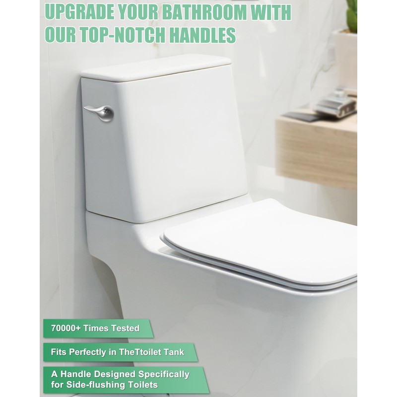 Universal Toilet Bowl Flush Handle Replacement Kit Side Mount, Toilet