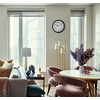 Seiko Yori Wall Clock, Metallic Black
