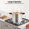 23 Quart Pressure Cooker for Gas Stove-Tops, Fast Cooking for