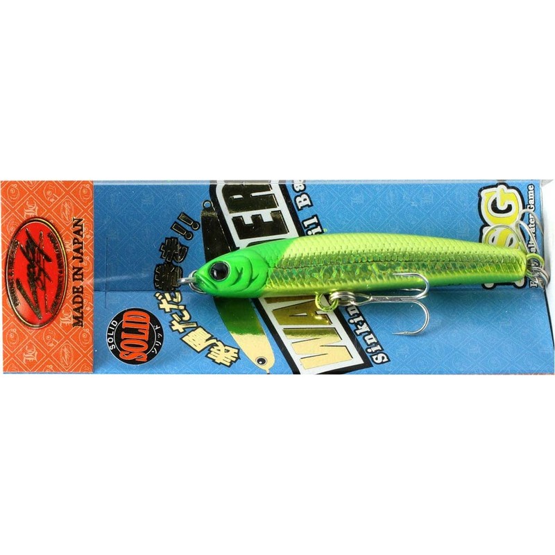 Lucky Craft Wonder 60 Solid (0130 Laser Green Head Chart)