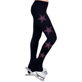 NY2 SPORTSWEAR Ice Figure Skating Dress Practice Pants with Rhinestones R119 (Adult Medium)