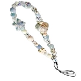 Labriciyon Beaded Phone Lanyard Wrist Strap,Anti-Lost Phone Charm String Cell Lanyard Strap Charm Women's Wristlet, Cell Charms, Car Keychain