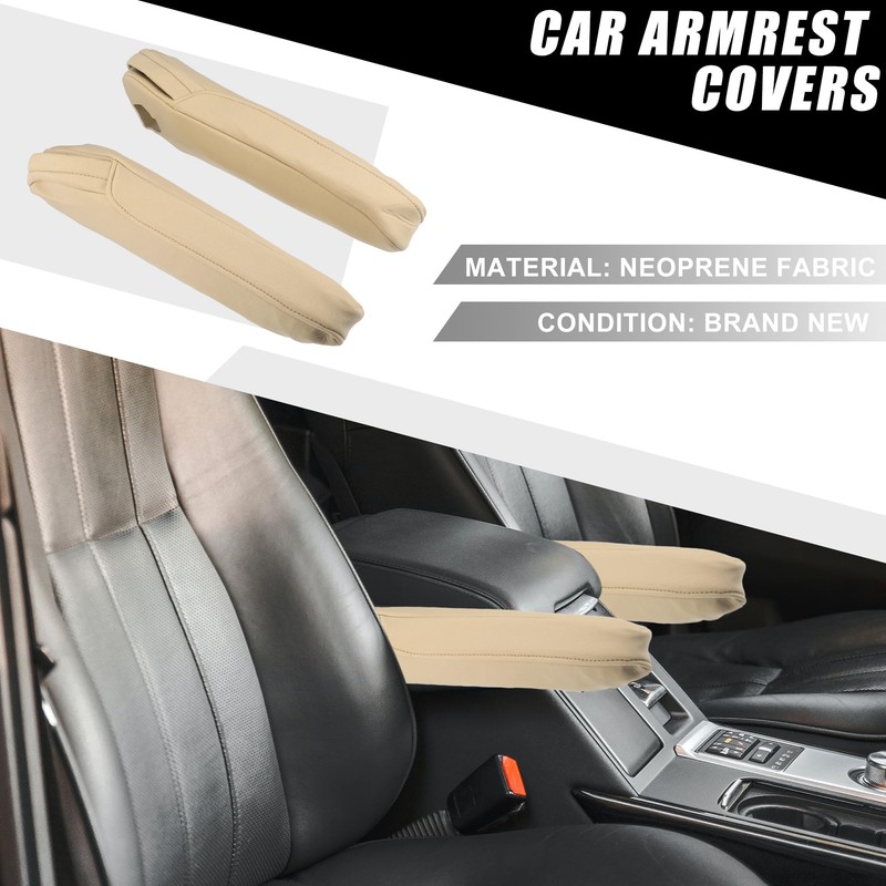 A ABSOPRO Car Armrest Covers Folding Armrest Covers Bucket Seat