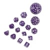 15pcs Polyhedral Dice Set 3 to 100 Sides Complete Polyhedral